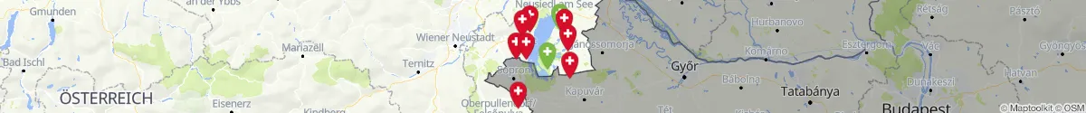 Kartenansicht für Apotheken-Notdienste in der Nähe von Apetlon (Neusiedl am See, Burgenland)